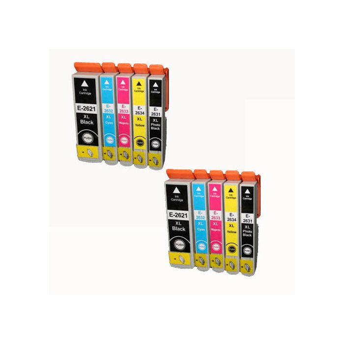 Kompatible 2 x 5 Druckerpatronen für Epson T2636 (26XL) Multipack main product photo