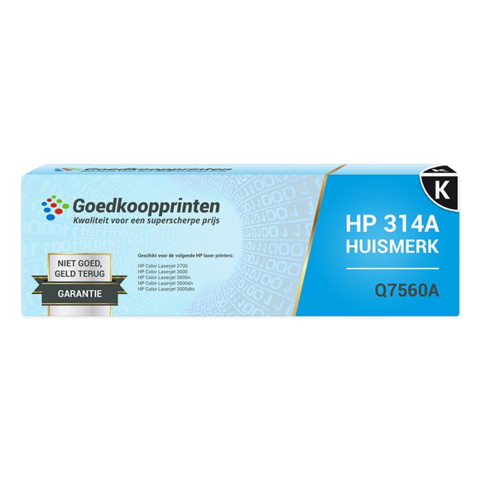 Hausmarke für HP 314A Toner Schwarz (Q7560A) 6.500 Drucke main product photo