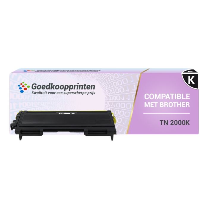 Kompatible Druckerpatrone zu Brother TN-2000 Toner Schwarz (2.600 Drucke) main product photo