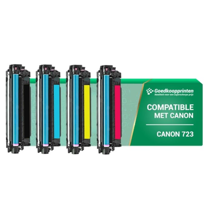 Kompatible Druckerpatrone für Canon 723 Toner Multipack Schwarz und Farben main product photo