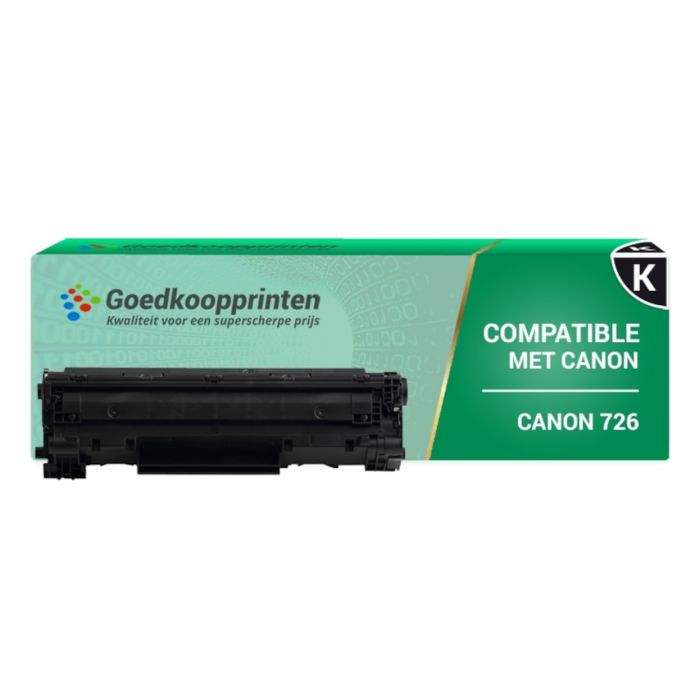 Kompatible zu Canon 726 Toner-Kartusche Schwarz (2.500 Ausdrucke) main product photo