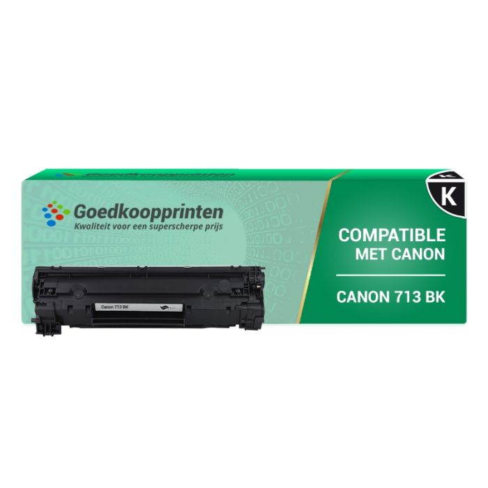Kompatible zu Canon 713 BK Toner-Kartusche Schwarz (2.000 Ausdrucke) main product photo