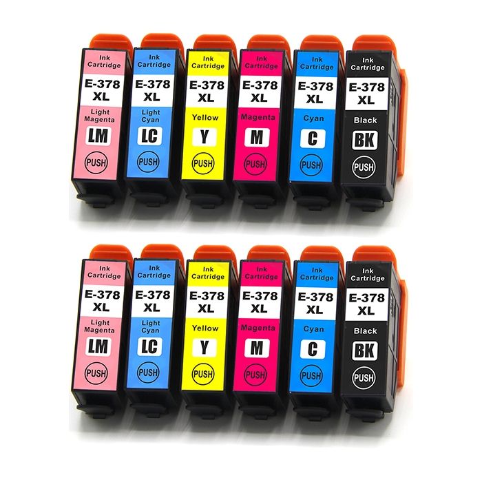 Kompatible Druckerpatrone für Epson T3788 Multipack (378XL) 12 Stück main product photo
