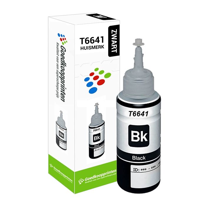 Hausmarke für Epson T6641 Tintenpatrone Schwarz - Ecotank 100ML main product photo