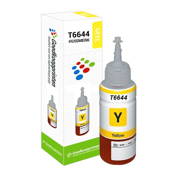 Hausmarke für Epson T6644 Tintenpatrone Gelb - Ecotank 100ML main product photo