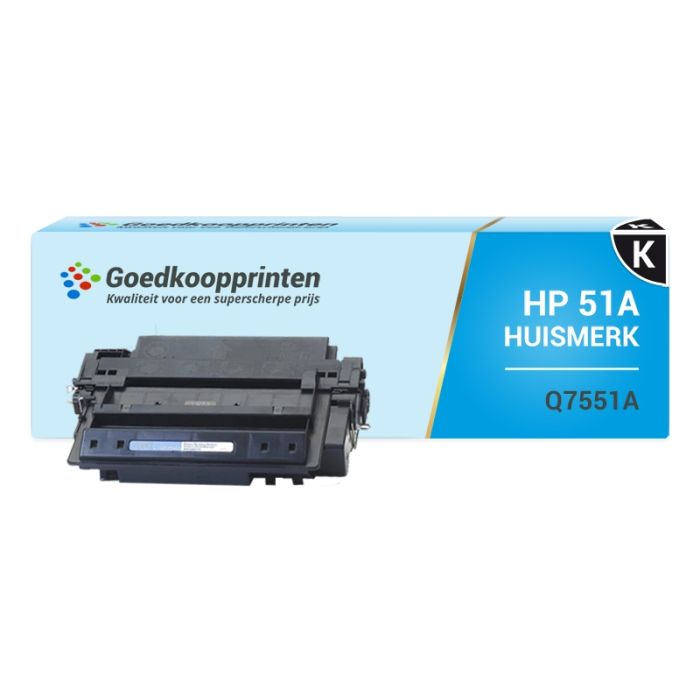 Kompatible Druckerpatrone zu HP 51A / Q7551A Toner (7.250 Drucke) Schwarz main product photo
