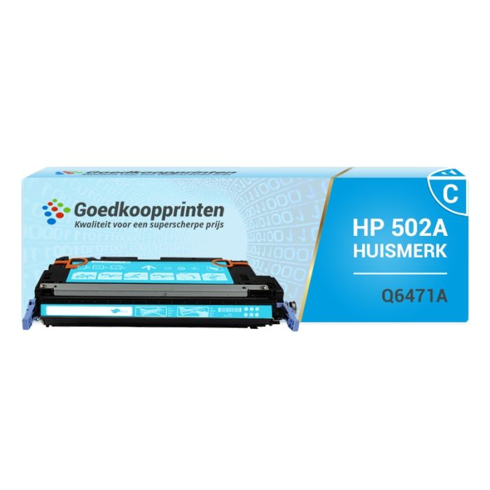 Hausmarke für HP 502A / Q6471A Tonerkartusche Cyan (4.000 Drucke) main product photo