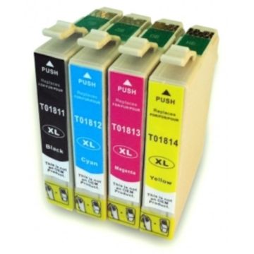Kompatibles Set 4 x Druckerpatrone für Epson 18XL