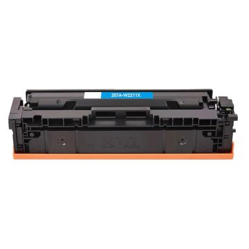 Kompatible mit HP 207X (W2211X) Toner-Kartusche (MIT CHIP) Cyan Hohe Kapazität
