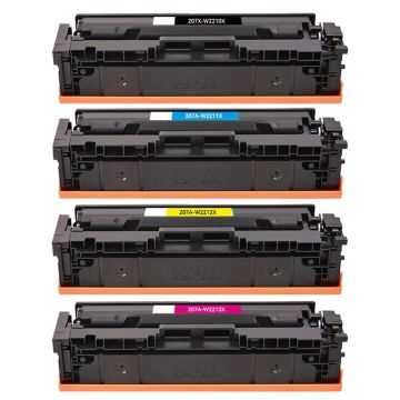 Kompatibles Set für HP 207X Toner-Kartuschen Multipack (MIT CHIP) hohe Kapazität