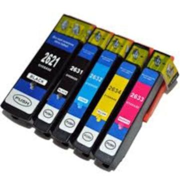 Kompatible Druckerpatronen für Epson 26XL (5 Stück)