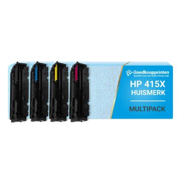 Kompatible Set HP 415X Toner-Kartusche Multipack (MIT CHIP) hohe Kapazität