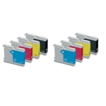 Kompatibles Set 2 x 4 Druckerpatrone für Brother LC-1000 mit Chip