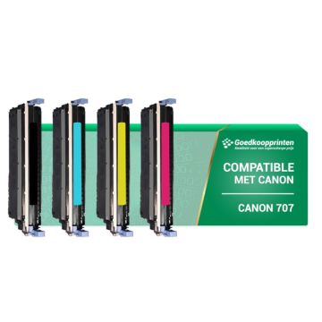 Kompatible Druckerpatrone für Canon 707 Toner Multipack Schwarz und Farben