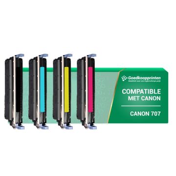 Kompatible Druckerpatrone für Canon 707 Toner Multipack Schwarz und Farben