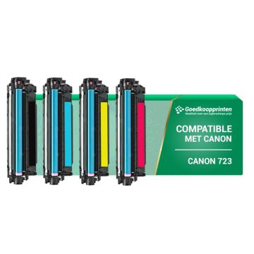 Kompatible Druckerpatrone für Canon 723 Toner Multipack Schwarz und Farben