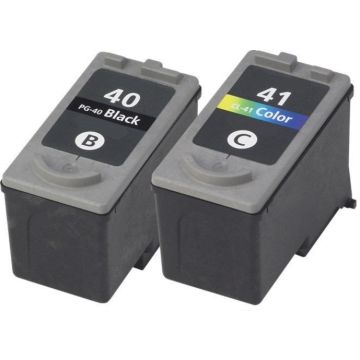 Kompatible Druckerpatrone für Canon PG40 und CL41 Schwarz und Farbe Multipack
