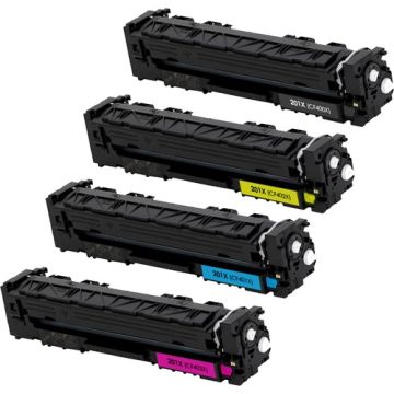 Kompatbiles Set für HP 201A Toner / HP 201X Toner-Kartuschen (XL-Ausführung)