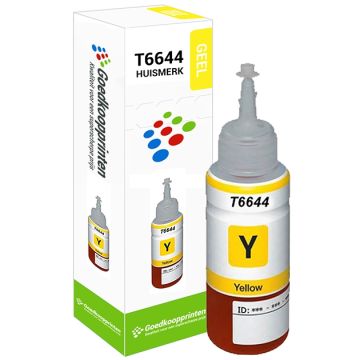 Hausmarke für Epson T6644 Tintenpatrone Gelb - Ecotank 100ML Hausmarke für Epson T6644 Tintenpatrone Gelb - Ecotank 100ML