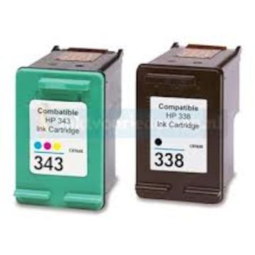 Kompatibles Set für HP 338 (18ML) + HP 343 (18ML) Multipack