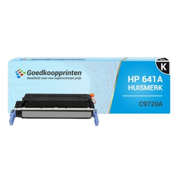 Hausmarke für HP 641 A / HP C9720A Tonerkartusche Schwarz - 9.000 Drucke