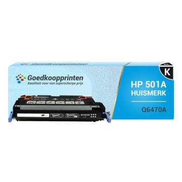Hausmarke für HP 501A Toner / HP Q6470A Tonerkartusche Schwarz (6.000 Drucke)