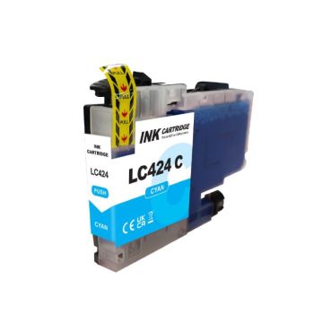Kompatible Druckerpatrone zu Brother LC-424 Cyan
