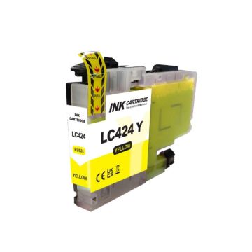 Kompatible Druckerpatrone zu Brother LC-424 Gelb