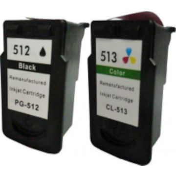 Kompatible Druckerpatrone für Canon PG-512 / CL-513 schwarz und mehrere Farbe
