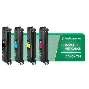 Kompatible Druckerpatrone für Canon 701 Toner Multipack Schwarz und Farben