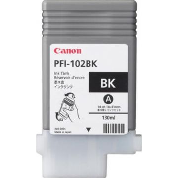 Kompatible Druckerpatorne zu Canon PFI-102BK Schwarz (130ML)