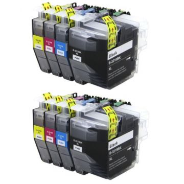 Kompatibles Set 2x4 Druckerpatrone für Brother LC-3219XL