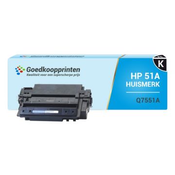 Kompatible Druckerpatrone zu HP 51A / Q7551A Toner (7.250 Drucke) Schwarz