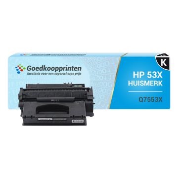 Kompatible zu HP 53X Toner / HP Q7553X Toner-Kartusche Schwarz (7.000 Ausdrucke)
