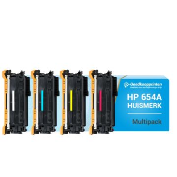 HP 654A Tonerkartusche / HP 654X Tonerkartusche Multipack - Hausmarke