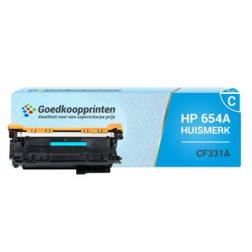 Hausmarke für HP CF331A Tonerkartusche (654 A) Cyan - 16.000 Drucke