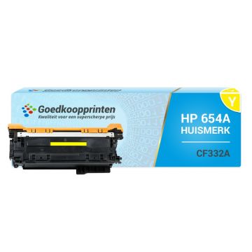 Hausmarke für HP CF332A Tonerkartusche (654 A) Gelb - 16.000 Drucke