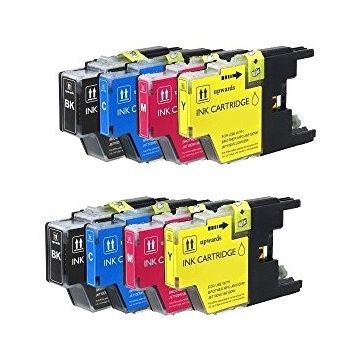 Kompatibles Set 2 x 4 Druckerpatrone für Brother LC-1240 Multipack