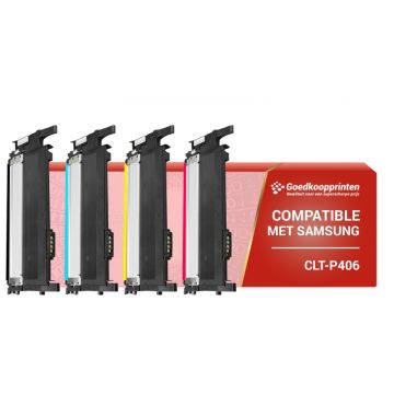 Kompatibles Set für Samsung CLT-P406C (CLP-360) Toner-Kartuschen Multipack